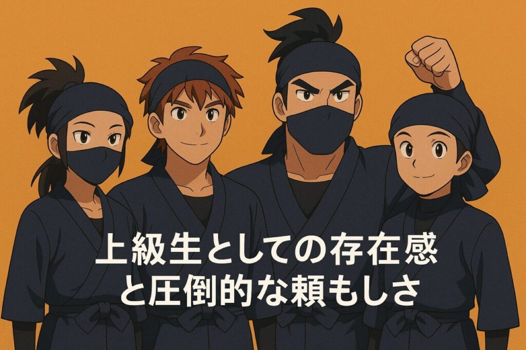 上級生としての存在感と圧倒的な頼もしさ