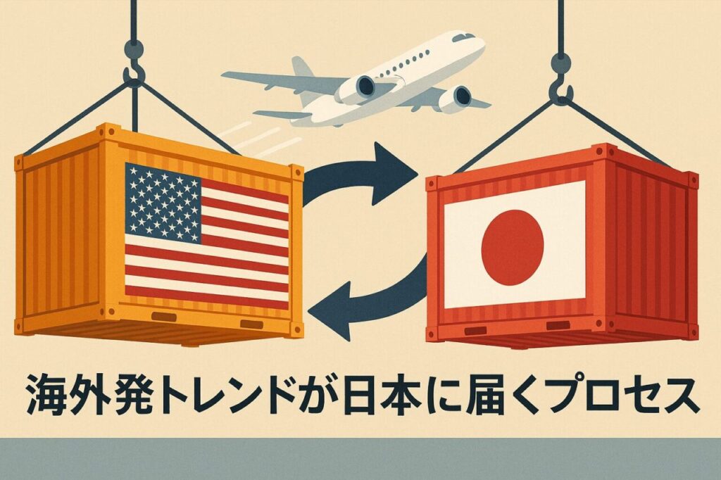 海外発トレンドが日本に届くプロセス