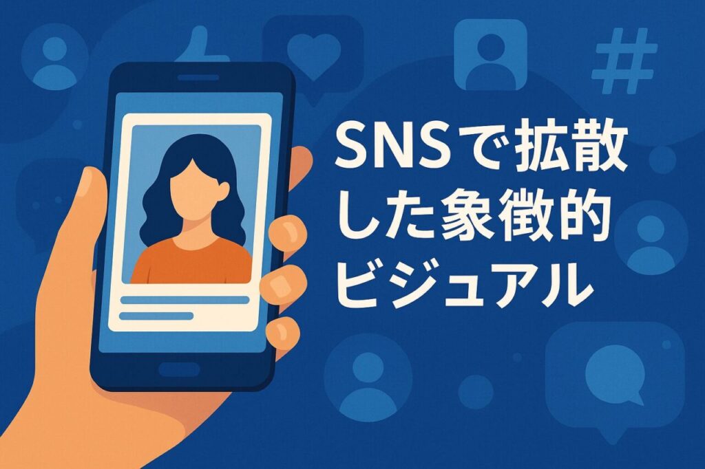 SNSで拡散した象徴的ビジュアル