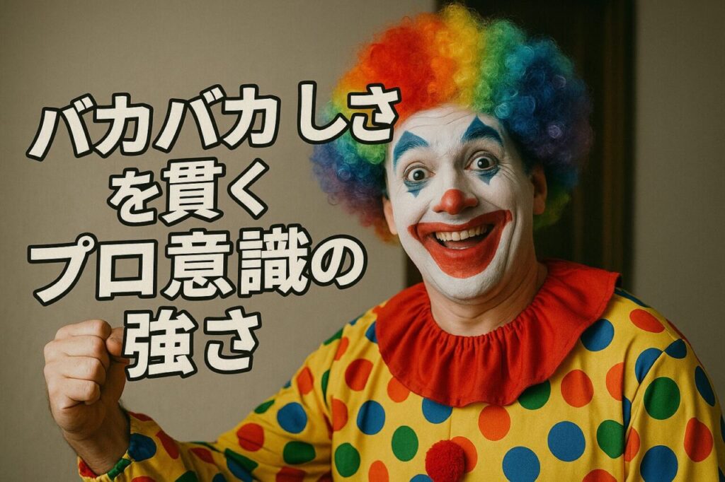 バカバカしさを貫くプロ意識の強さ