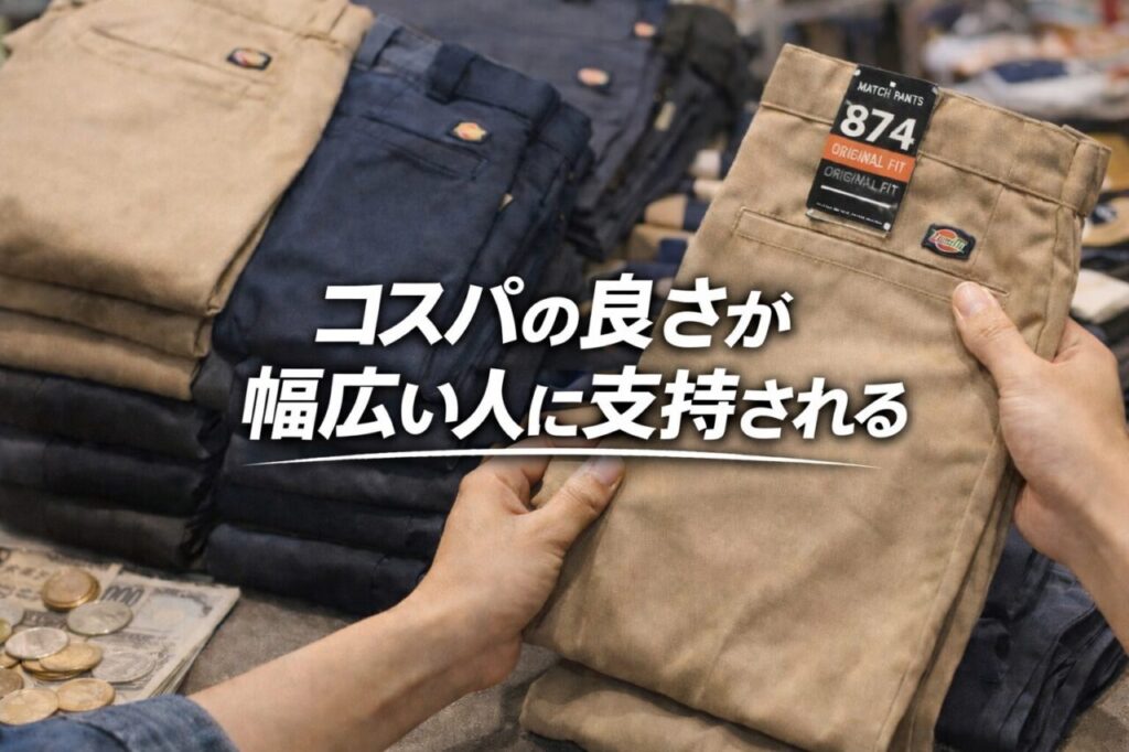 コスパの良さが幅広い人に支持される