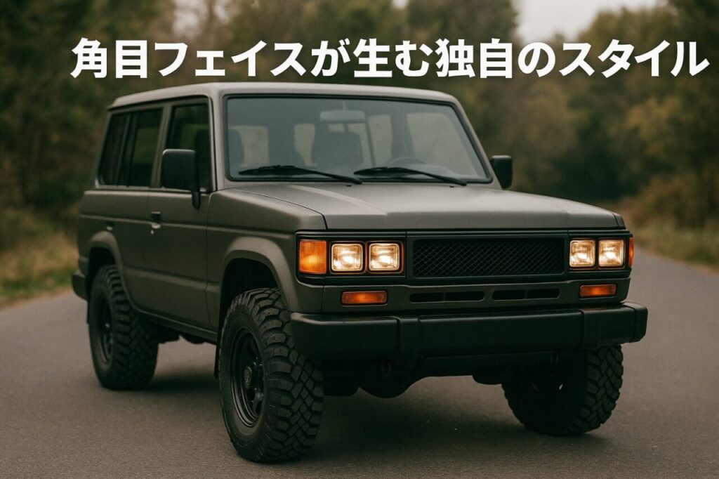 角目フェイスが生む独自のスタイル