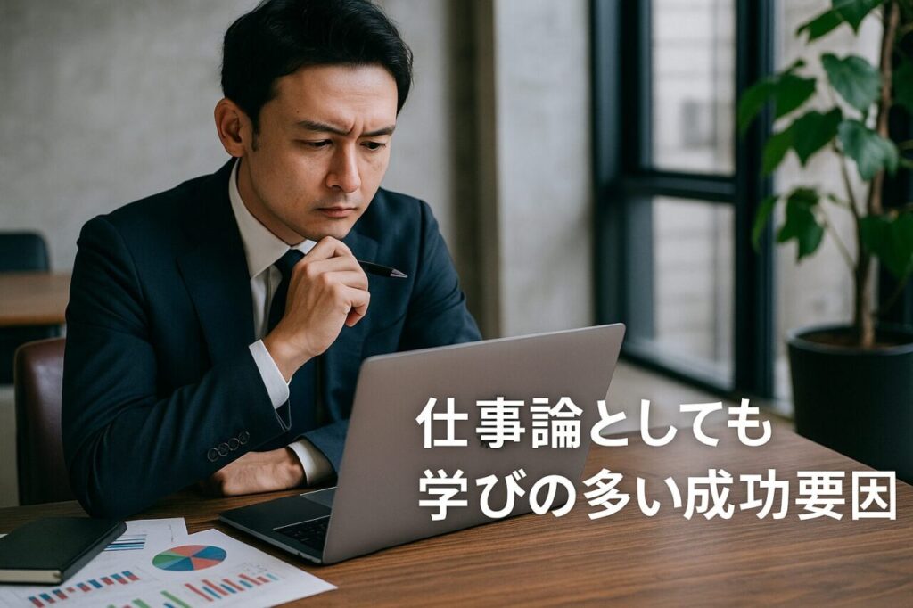 仕事論としても学びの多い成功要因