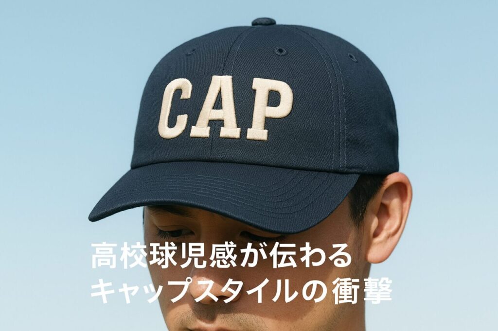 高校球児感が伝わるキャップスタイルの衝撃