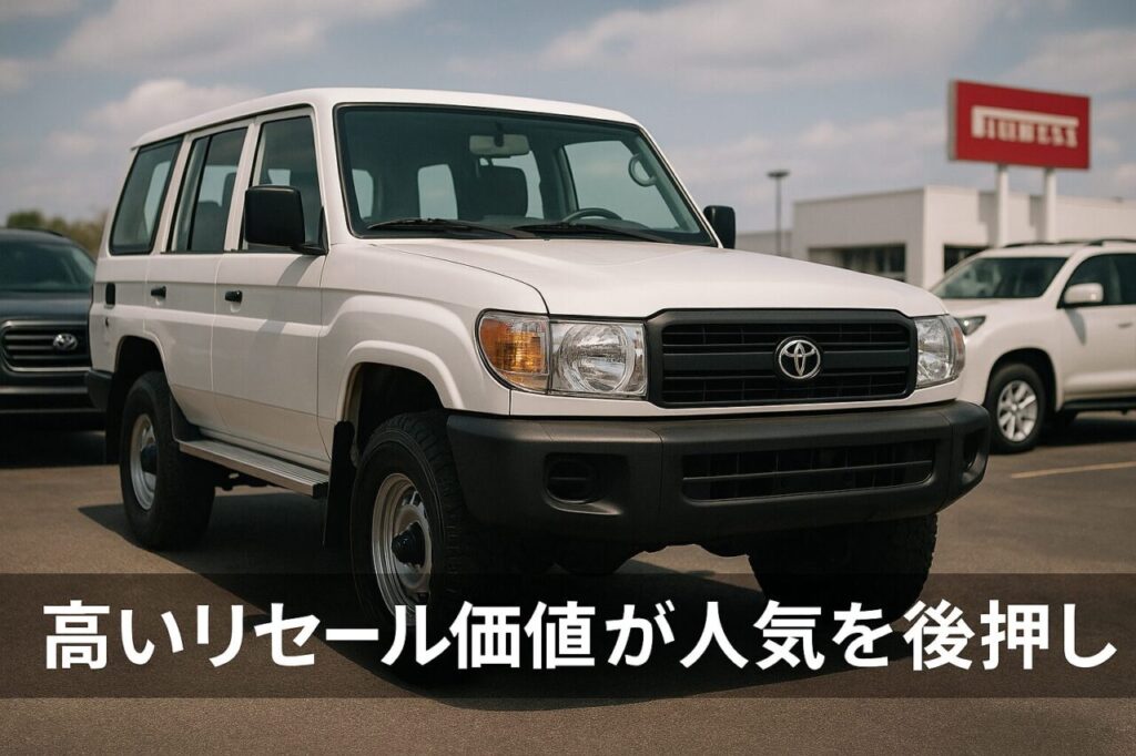 高いリセール価値が人気を後押し