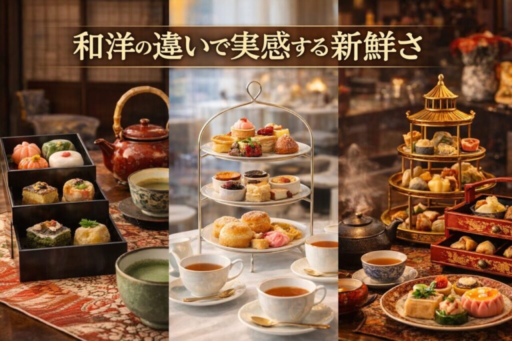 和洋の違いで実感する新鮮さ