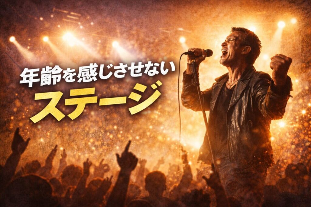 年齢を感じさせないステージ