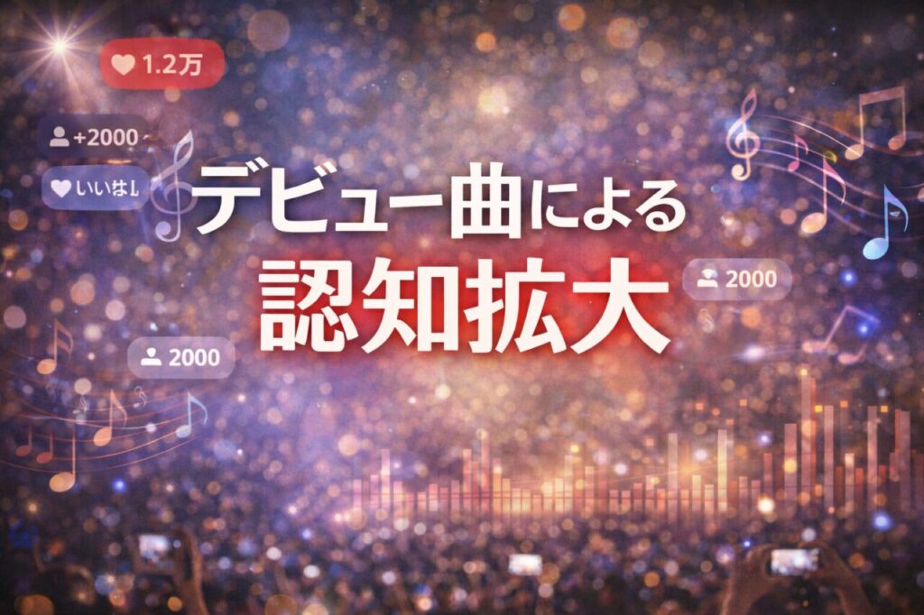 デビュー曲による認知拡大
