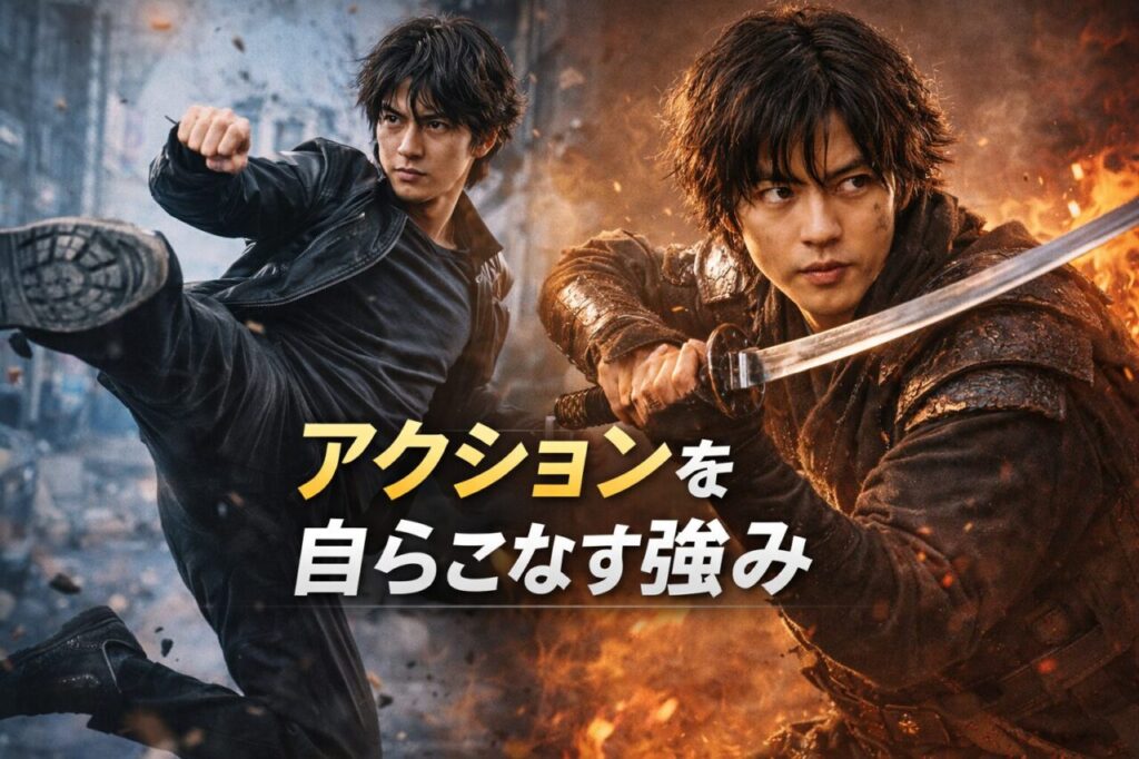 アクションを自らこなす強み