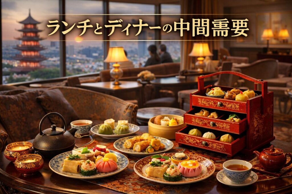 ランチとディナーの中間需要