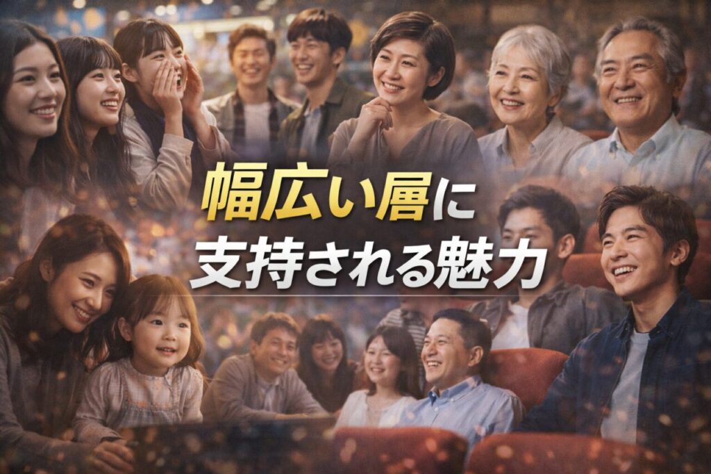 幅広い層に支持される魅力