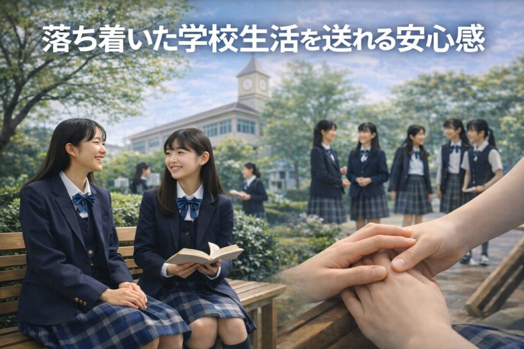 落ち着いた学校生活を送れる安心感