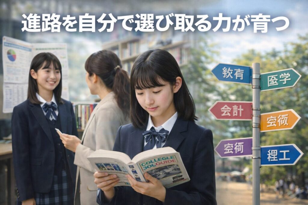 進路を自分で選び取る力が育つ