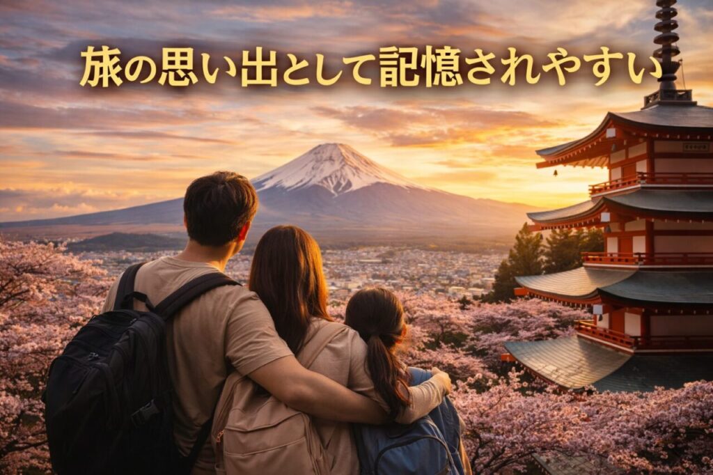 旅の思い出として記憶されやすい
