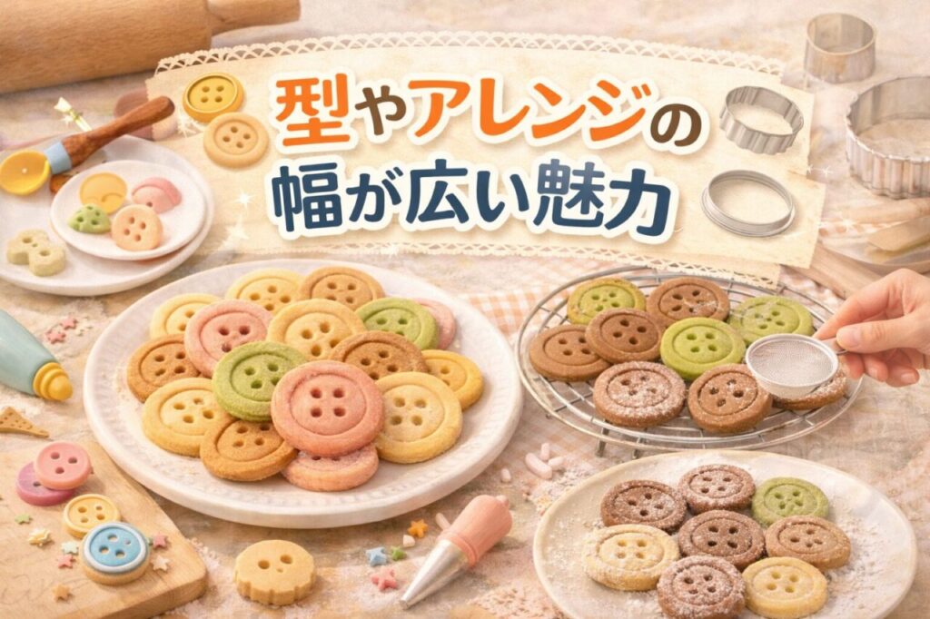 型やアレンジの幅が広い魅力