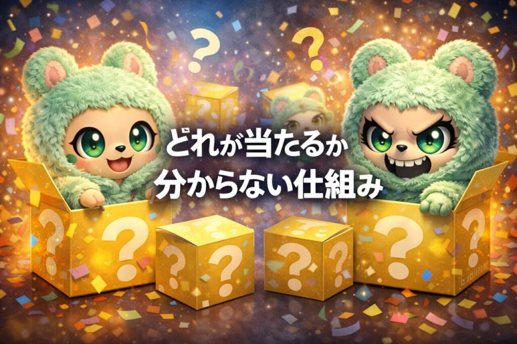 どれが当たるか分からない仕組み