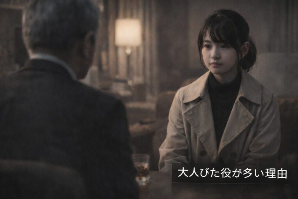 大人びた役が多い理由