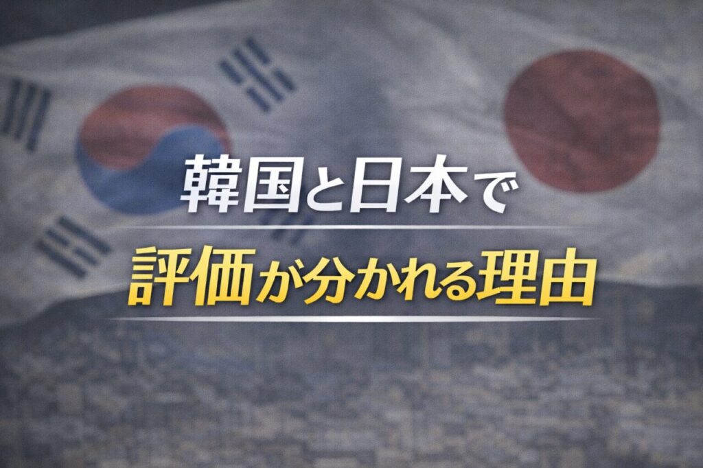 韓国と日本で評価が分かれる理由