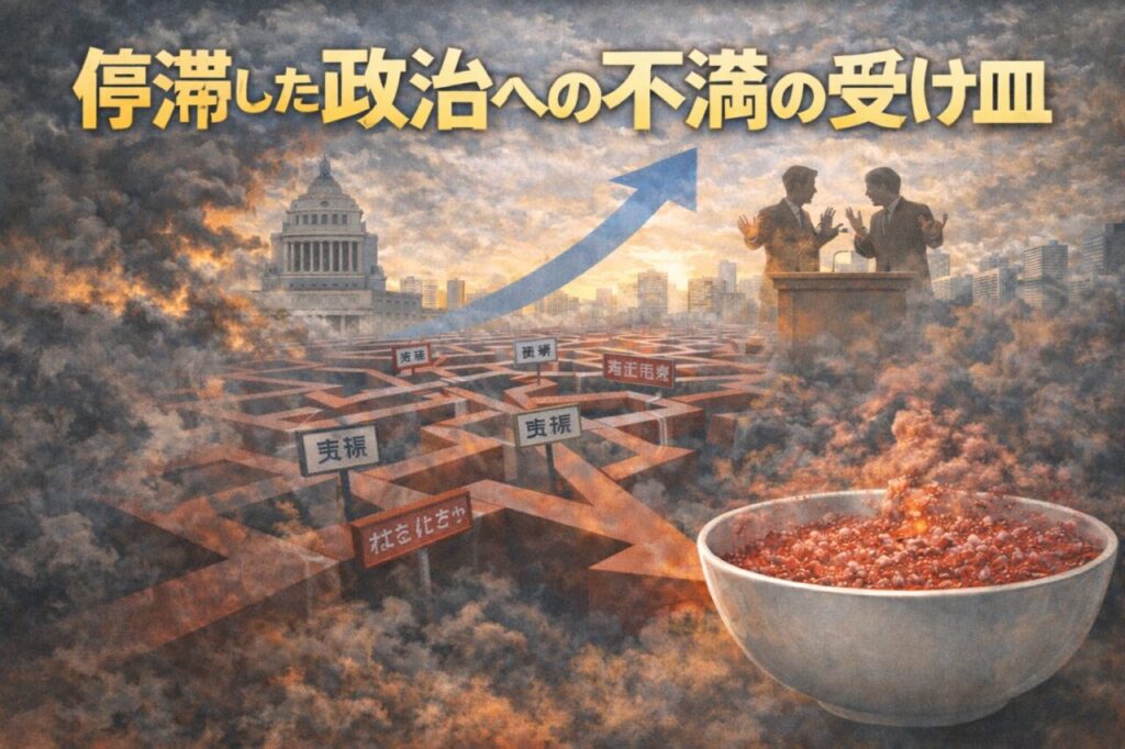 停滞した政治への不満の受け皿