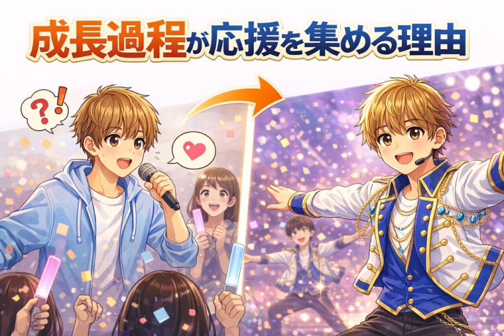 成長過程が応援を集める理由