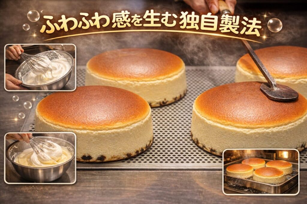 ふわふわ食感を生む独自製法