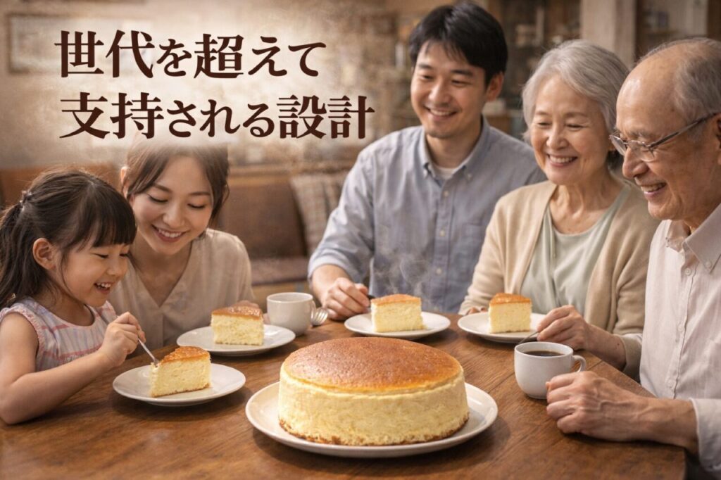 世代を超えて支持される設計