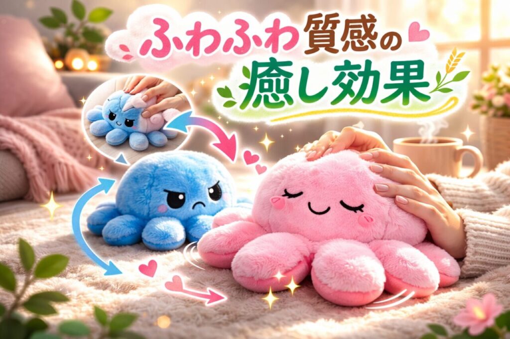 ふわふわ質感の癒し効果