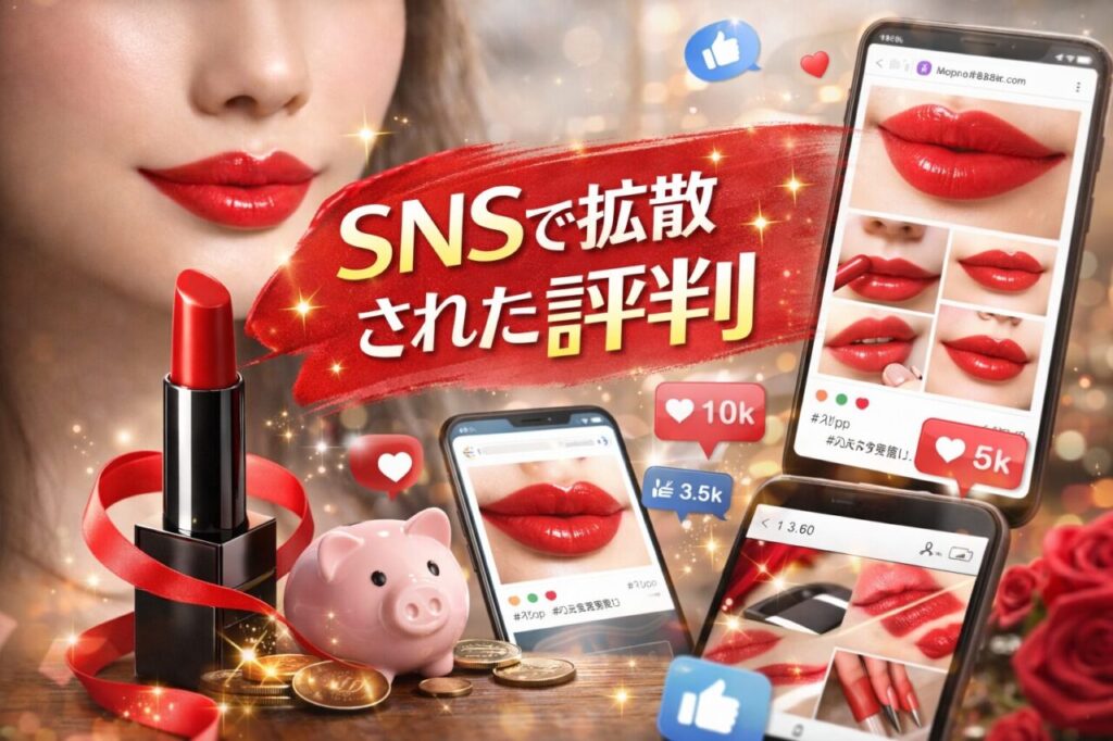 SNSで拡散された評判