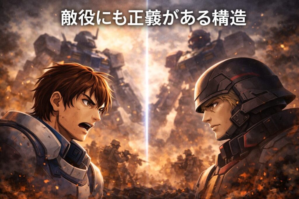 敵役にも正義がある構造