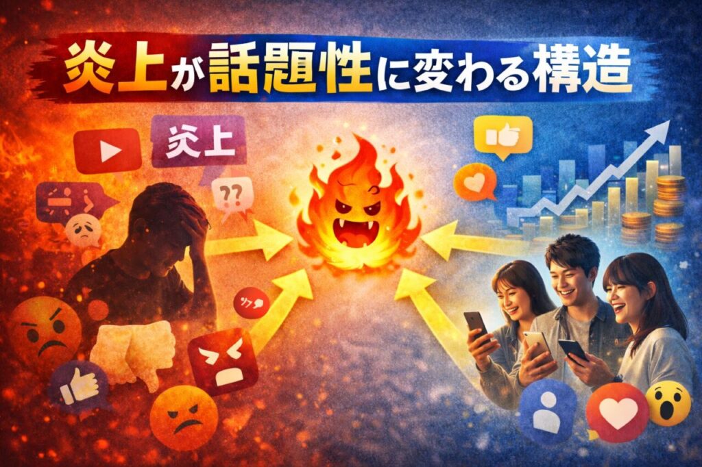 炎上が話題性に変わる構造