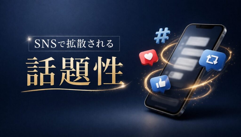 SNSで拡散される話題性