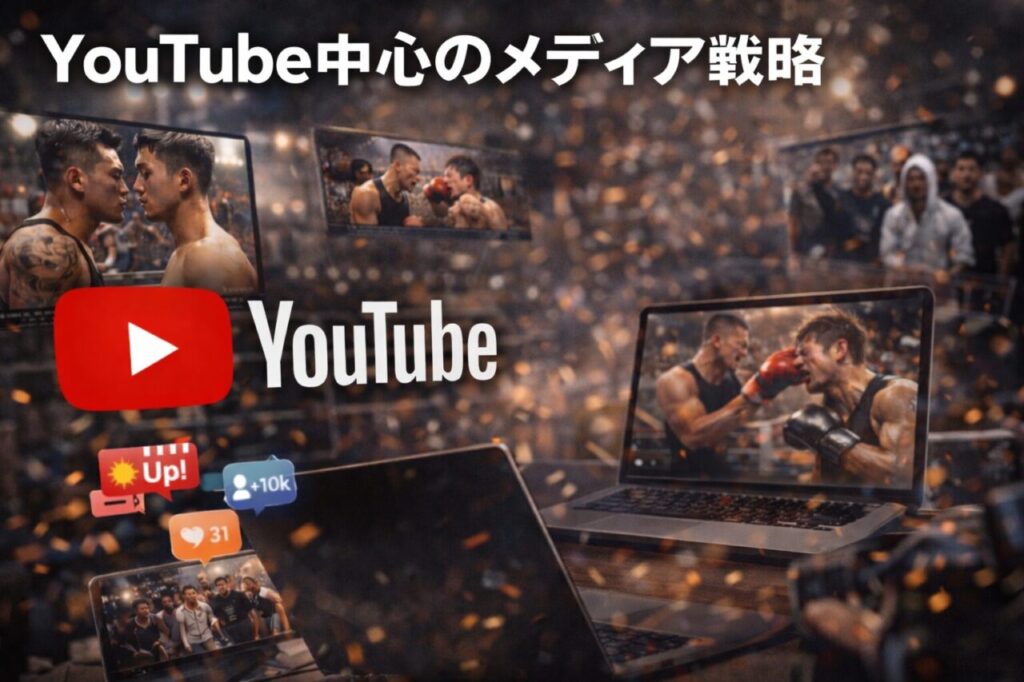 YouTube中心のメディア戦略