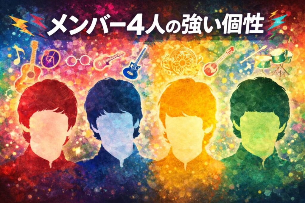 メンバー4人の強い個性