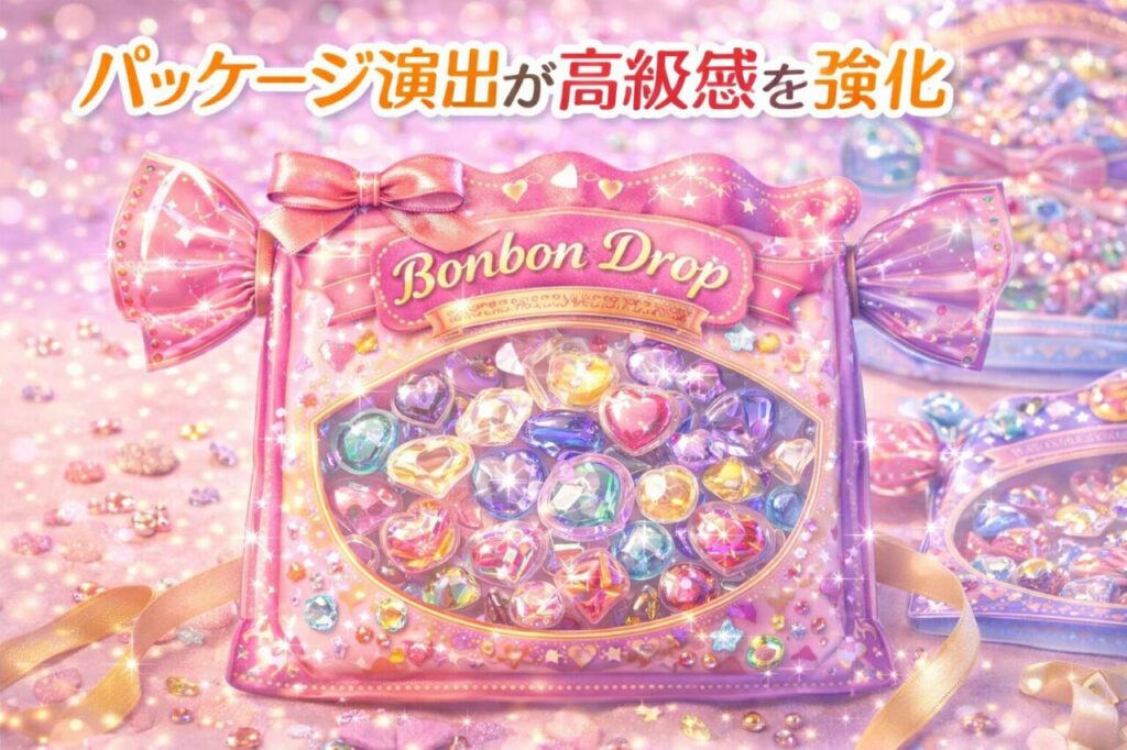 パッケージ演出が高級感を強化