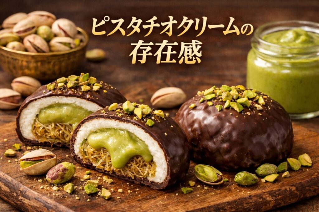 ピスタチオクリームの存在感