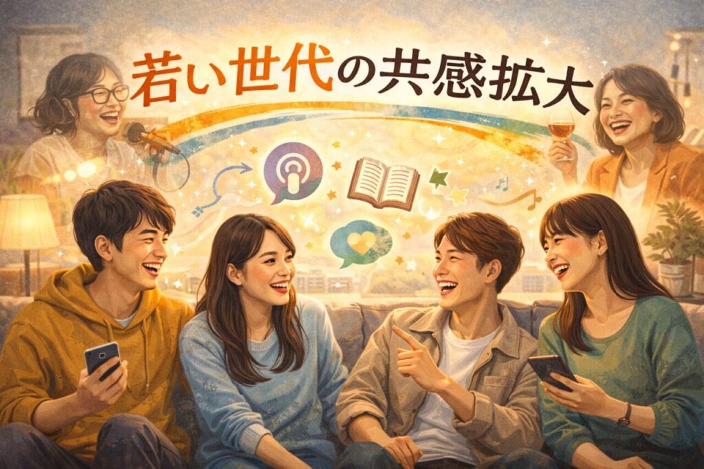 若い世代の共感拡大