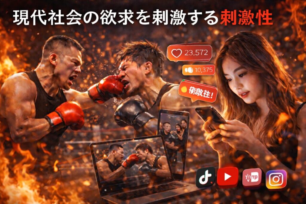 現代社会の欲求を刺激する刺激性