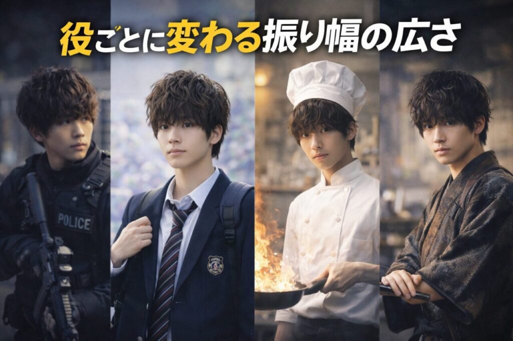 役ごとに変わる振り幅の広さ