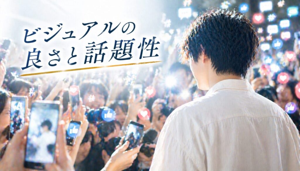 ビジュアルの良さと話題性