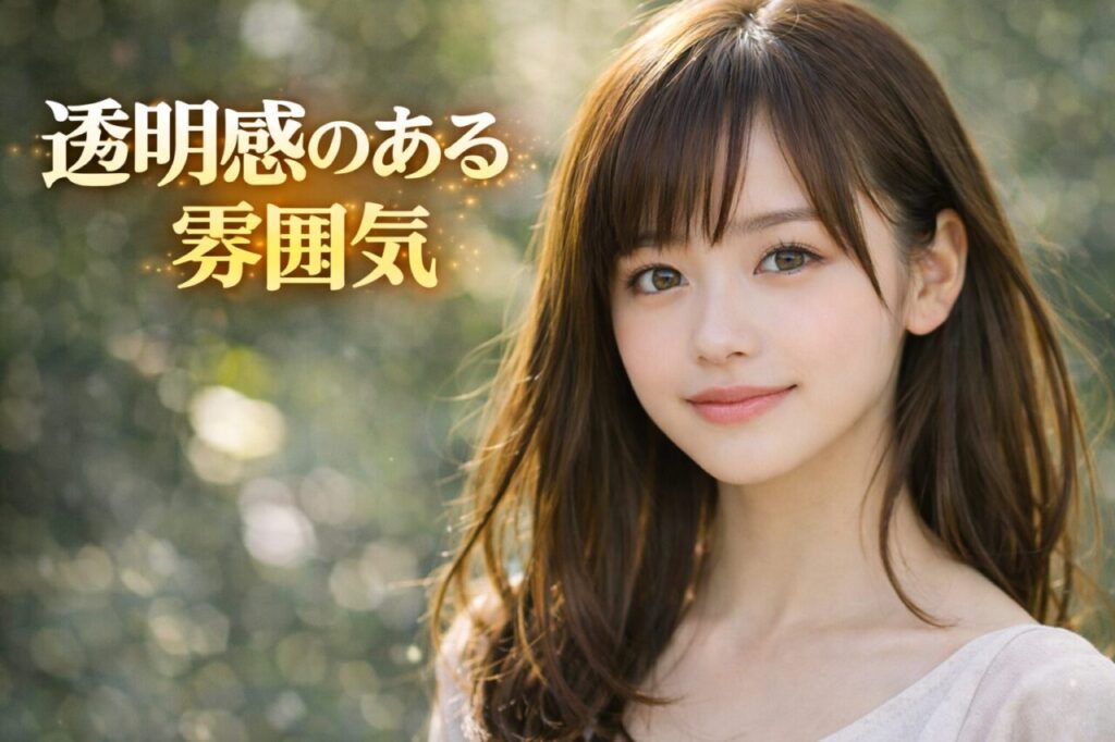 透明感のある雰囲気