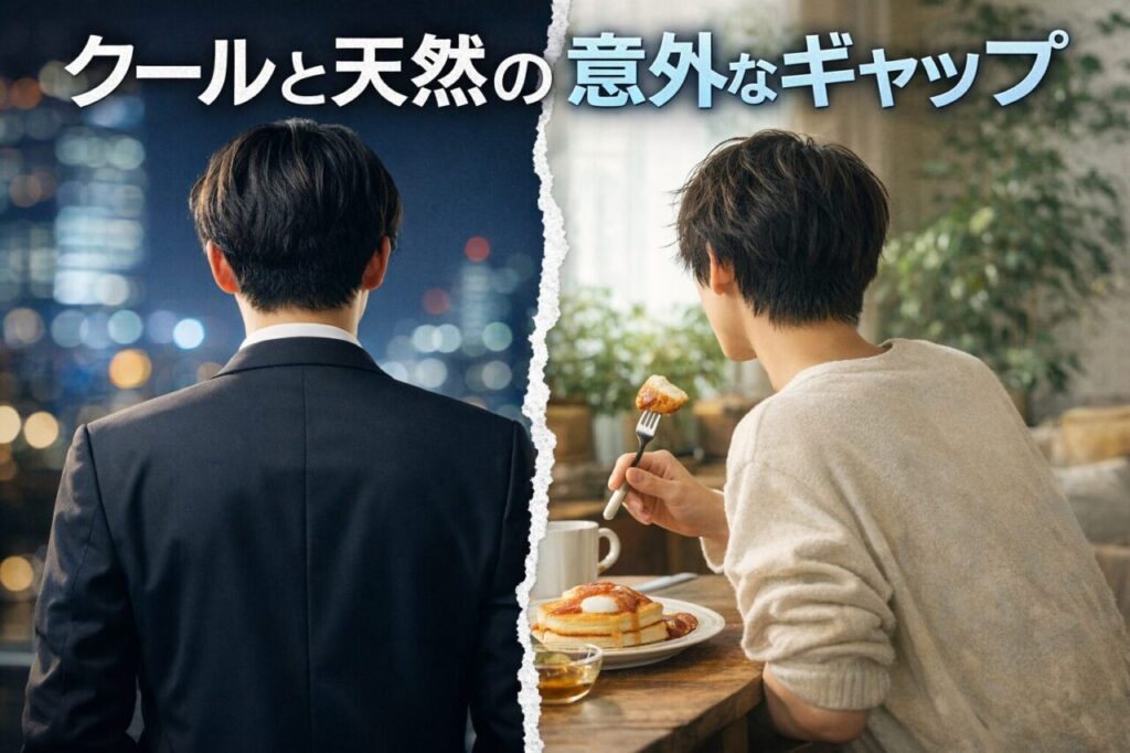 クールと天然の意外なギャップ