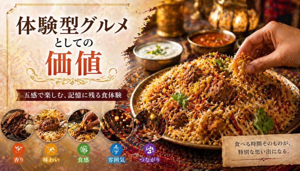 体験型グルメとしての価値