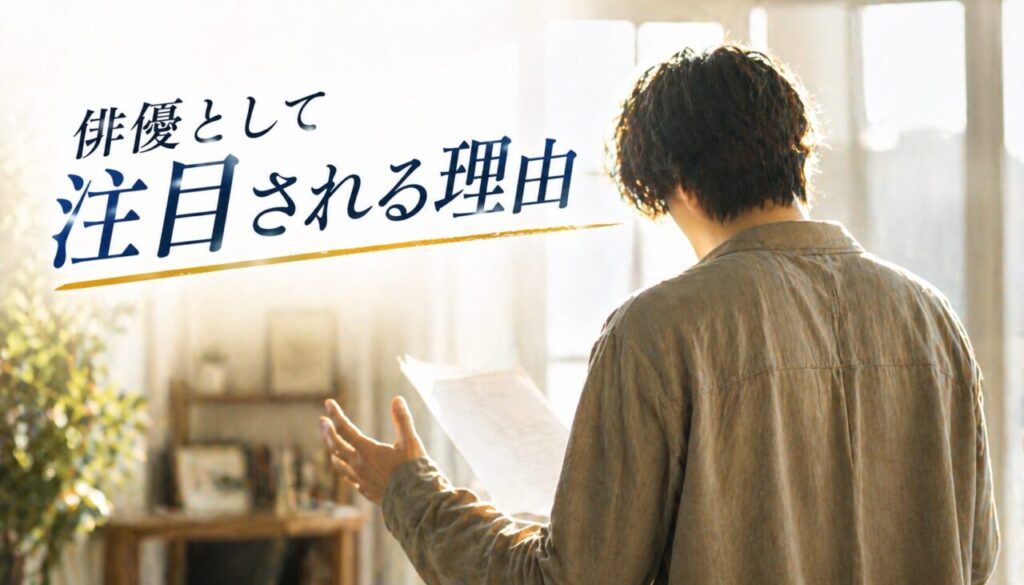 俳優として注目される理由