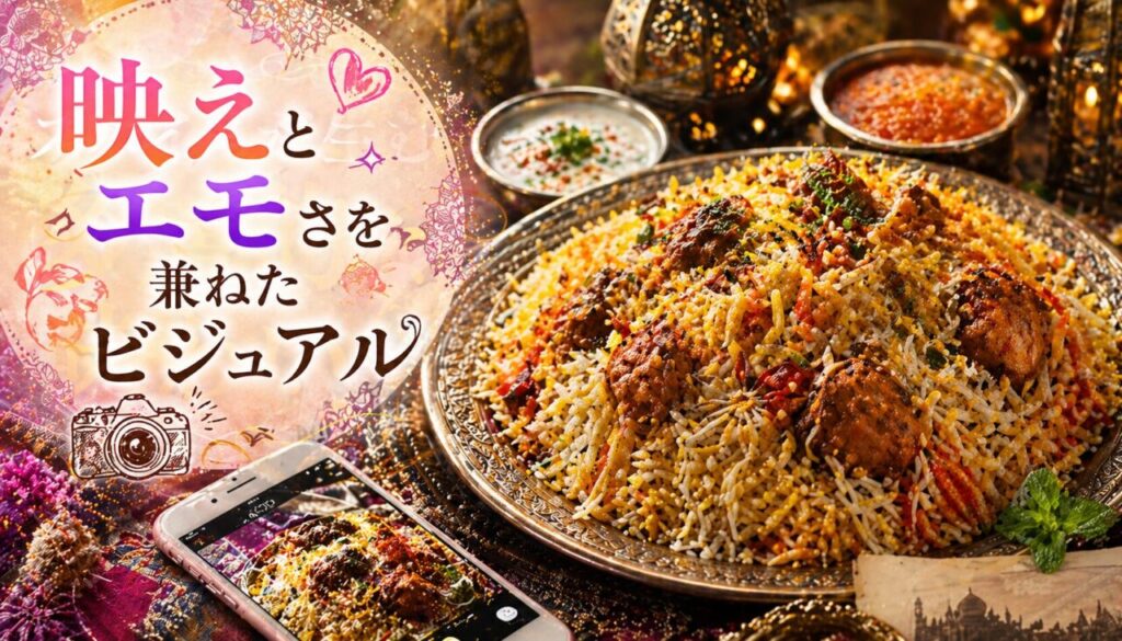 映えとエモさを兼ねたビジュアル