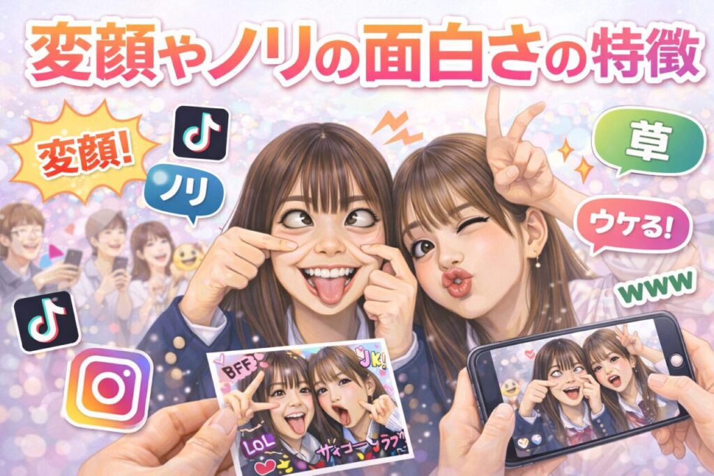 変顔やノリの面白さの特徴