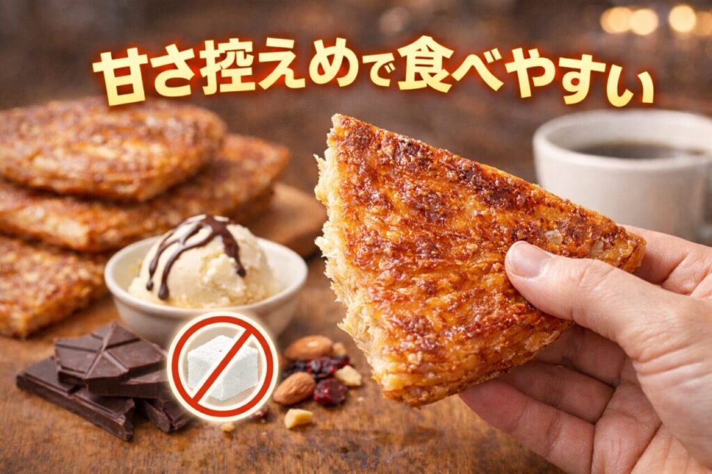 甘さ控えめで食べやすい