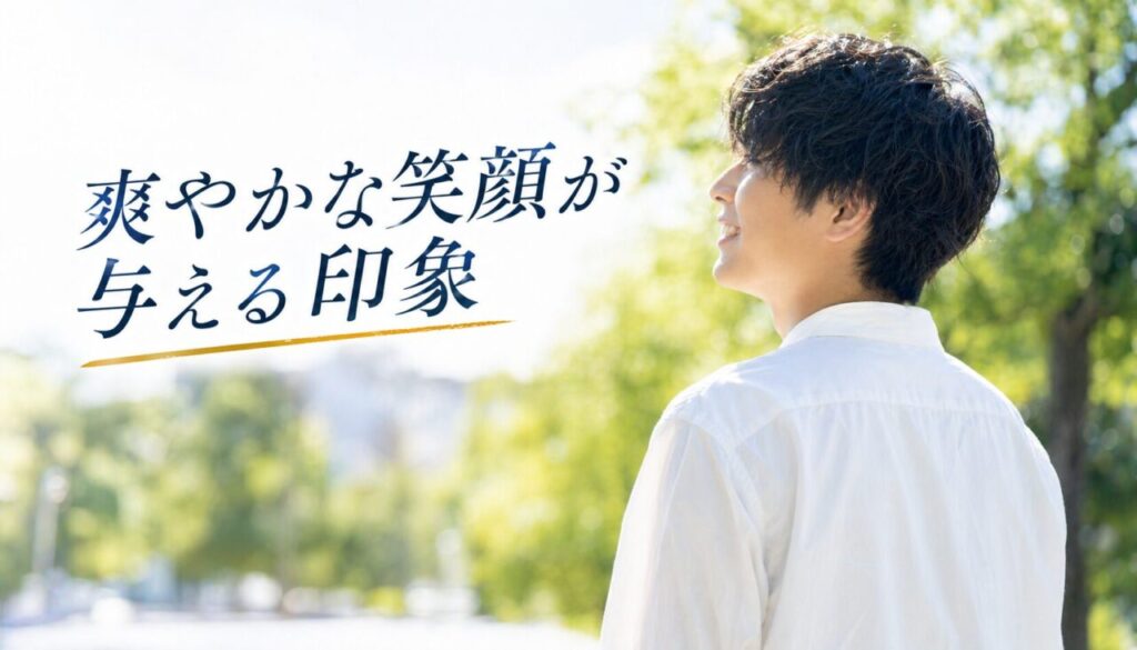 爽やかな笑顔が与える印象