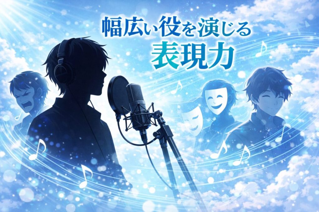 幅広い役を演じる表現力