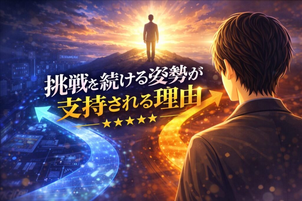 挑戦を続ける姿勢が支持される理由