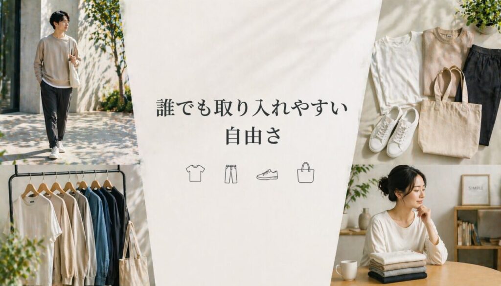 誰でも取り入れやすい自由さ